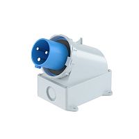 DIS245M6393 Вилка настенная 63А 2P+E 250В IP67 DKC 
