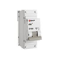 mcb47100-1-100D-pro Выключатель автоматический модульный 1п D 100А 10кА ВА 47-100 PROxima EKF 