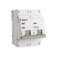 mcb47100-2-80D-pro Выключатель автоматический модульный 2п D 80А 10кА ВА 47-100 PROxima EKF 