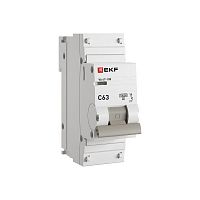mcb47100-1-63C-pro Выключатель автоматический модульный 1п C 63А 10кА ВА 47-100 PROxima EKF 