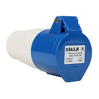 222744 Розетка кабельная 213 16А 220AC 2P+PE 6ч IP44 КЭАЗ 