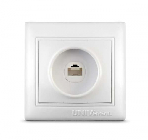 С0051 Розетка компьютерная СП Севиль 16А IP29 бел. UNIVersal 