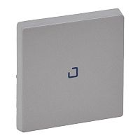 755102 Панель лицевая Valena Life для 1-кл. выкл. с подсветкой/индикацией алюм. Leg 