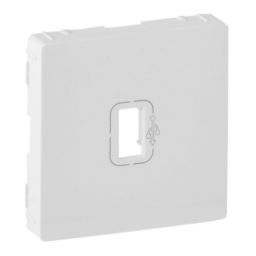 754750 Панель лицевая Valena Life для розетки USB бел. Leg 