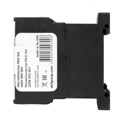 Mctr-s-16-230 Мини-контактор МКЭ 16А кат. 230В AC 1НО PROxima EKF  фото 6