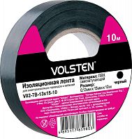 10285 Изолента V02-7В-13х15-10 0.13х15мм (рул.10м) черн. Volsten 