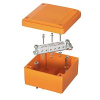 Коробка ответвительная FS 100х100х50мм IP56 6п 450В 6А 4кв.мм с гладкими стенками и клеммниками пластик. DKC FSB10604