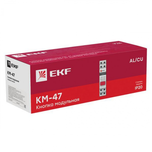 mdb-47-red-pro Кнопка модульная КМ-47 красная EKF  фото 2