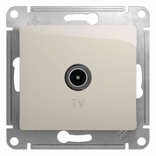 GSL000993 Розетка телевизионная TV Glossa коннектор механизм молочн. SE 