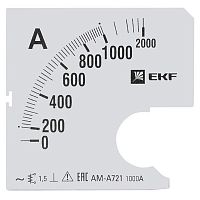 s-a721-1000 Шкала сменная для A721 1000/5А-1.5 PROxima EKF 