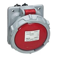 555589 Розетка встроенная 63А 3К+Н+З 380В IP67 Leg 