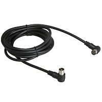 18-0012 Шнур TV PLUG - TV JACK 1.5М угловой черн. Rexant 
