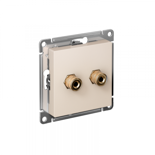 ATN000287 Розетка аудио 2-м AtlasDesign беж. SE 