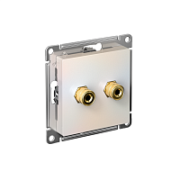 ATN000487 Розетка аудио 2-м AtlasDesign жемчуж. SE 