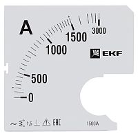 s-a961-1500 Шкала сменная для A961 1500/5А-1.5 PROxima EKF 