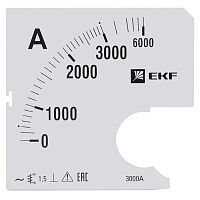 s-a961-3000 Шкала сменная для A961 3000/5А-1.5 PROxima EKF 