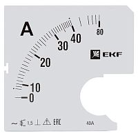 s-a961-40 Шкала сменная для A961 40/5А-1.5 PROxima EKF 