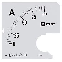 s-a961-75 Шкала сменная для A961 75/5А-1.5 PROxima EKF 