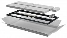 LN05-24U6X-D2P Дверь двустворчатая для шкафа LINEA N 24U 600мм перфорир. черн. ITK 