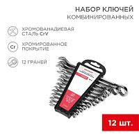12-5842 Набор ключей комбинированных 6-22мм 12 предметов Rexant 