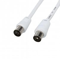 18-0002 Шнур TV Plug - TV Jack 1.5м бел. Rexant 