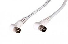 18-0024 Шнур TV Plug - TV Jack 3м угловой бел. Rexant 