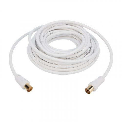 18-0005 Шнур TV Plug - TV Jack 5м бел. Rexant  фото 4