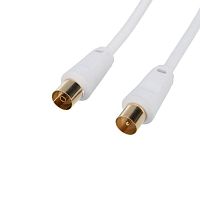18-0005 Шнур TV Plug - TV Jack 5м бел. Rexant 