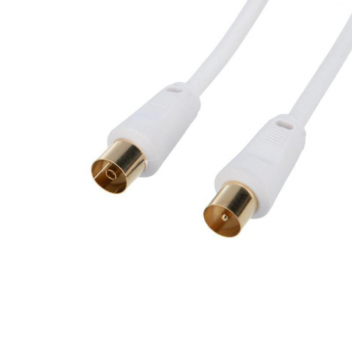 18-0005 Шнур TV Plug - TV Jack 5м бел. Rexant 