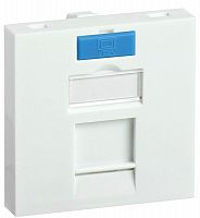 CS6-12M Вставка для 1 мод. Keystone Jack 45х45мм с маркером ITK 