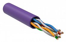 LC1-C5E04-126 Кабель витая пара U/UTP кат.5E 4х2х24AWG solid LSZH фиолет. (уп.305м) ITK 