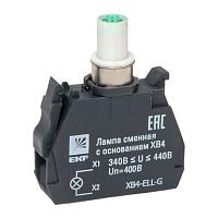 XB4-ELL-G Лампа сменная с основанием XB4 зел. 400В PROxima EKF 