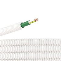 8S82550FRHF Труба гофрированная ПЛЛ гибкая d25мм безгалоген. (HF) с кабелем ППГнг(А)-FRHF 3х2.5 РЭК ГОСТ+ бел. (уп.50м) DKC 