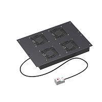 R5VSIT6004FTB Модуль потолочный 4 вентилятора с термостатом для крыши 600 RAL9005 DKC 