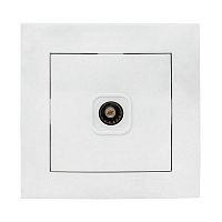 EWA00-027-10 Розетка телевизионная TV 1-м Валенсия 5-862МГц 75Ом бел. PROxima EKF 
