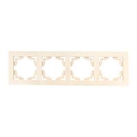 EWM-G-304-20 Рамка 4-м Валенсия крем. PROxima EKF 