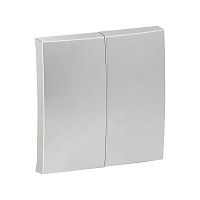 ESV10-L-023-30 Панель лицевая Валенсия для выключателя 2-кл. 10А сталь PROxima EKF 