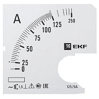 s-a721-125 Шкала сменная для A721 125/5А-1.5 PROxima EKF 