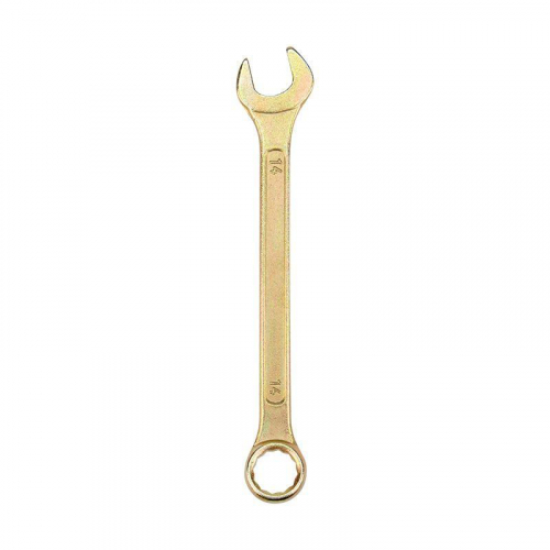 12-5809-2 Ключ комбинированный 14мм желт. цинк Rexant  фото 3