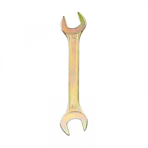 12-5830-2 Ключ рожковый 17х19мм желт. цинк Rexant  фото 2