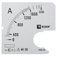 s-a961-1600 Шкала сменная для A961 1600/5А-1.5 PROxima EKF 