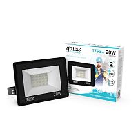 613100220 Прожектор светодиодный Elementary 20Вт 4000К IP65 1795лм 200-240В ДО черн. GAUSS 