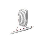Б0044607 Кабель коаксиальный SAT 50 M.CCS/оплетка Al 75проц. PVC Simple 75Ом бел. (м) Эра 