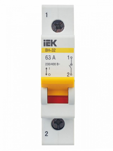 MNV10-1-063 Выключатель нагрузки (мини-рубильник) 1п 63А ВН-32 KARAT IEK  фото 2