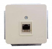 С1К1-003 Розетка компьютерная 1-м Extra RJ45 механизм беж. GUSI 