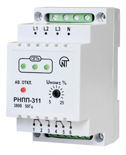 3425600311 Реле напряжения РНПП-311 3ф НовАтек-Электро 