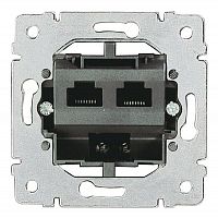 775936 Розетка компьютерная 2-м Galea Life RJ45 кат.3 PRO21 механизм Leg 