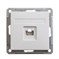 RSI-152K5E-1-86 Розетка компьютерная 1-м СП W59 RJ45 кат.5E механизм бел. SE 