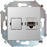 1591598-030 Розетка компьютерная СП Simon 15 RJ45 кат.5E Systimax механизм бел. Simon 