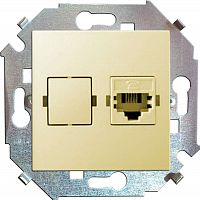 1591598-031 Розетка компьютерная СП Simon 15 RJ45 кат.5E Systimax механизм сл. кость Simon 